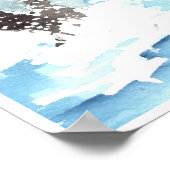 Waterverf walvissen poster (Hoek)