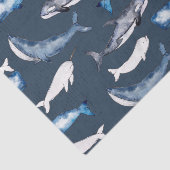 Waterverf walvissen tissuepapier (Detail)