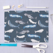 Waterverf walvissen tissuepapier (Craft)