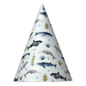 Waterverf walvisverhaal feesthoedjes (Voorkant)