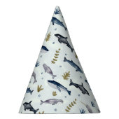 Waterverf walvisverhaal feesthoedjes (Rechts)