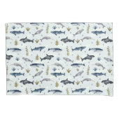 Waterverf walvisverhaal kussensloop (Voorkant)