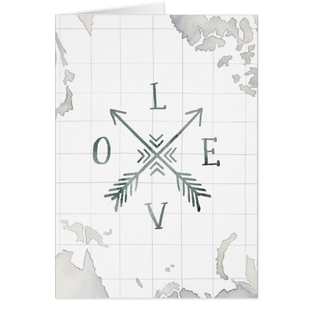 Waterverf Wanderlust Adventure III | Liefde (Voorkant)