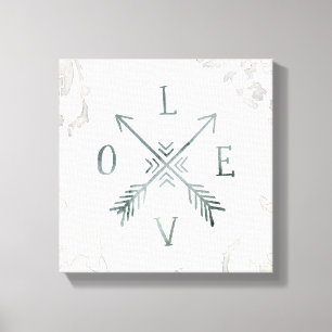 Waterverf Wanderlust Adventure III Liefde Canvas Afdruk