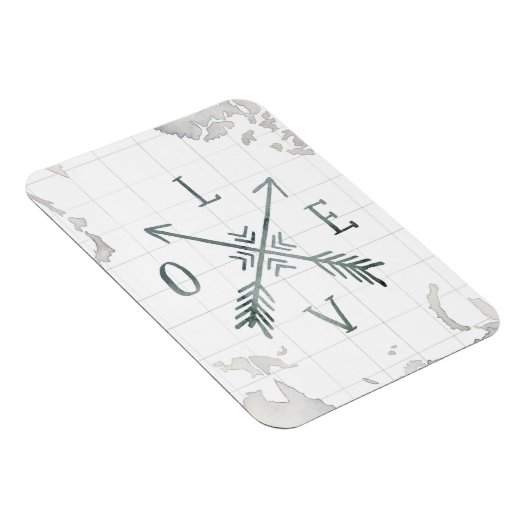 Waterverf Wanderlust Adventure III | Liefde Magneet (Rechterzijde)