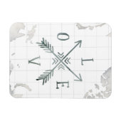 Waterverf Wanderlust Adventure III | Liefde Magneet (Horizontaal)