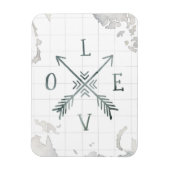 Waterverf Wanderlust Adventure III | Liefde Magneet (Verticaal)