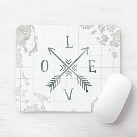 Waterverf Wanderlust Adventure III | Liefde Muismat (Met muis)