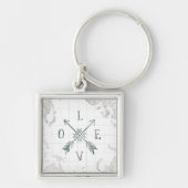 Waterverf Wanderlust Adventure III | Liefde Sleutelhanger (Voorkant)