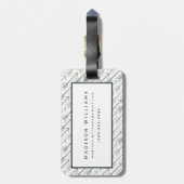 Waterverf Wanderlust Arrow Pattern Bagagelabel (Achterkant verticaal)