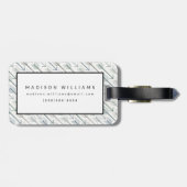 Waterverf Wanderlust Arrow Pattern Bagagelabel (Achterkant horizontaal)