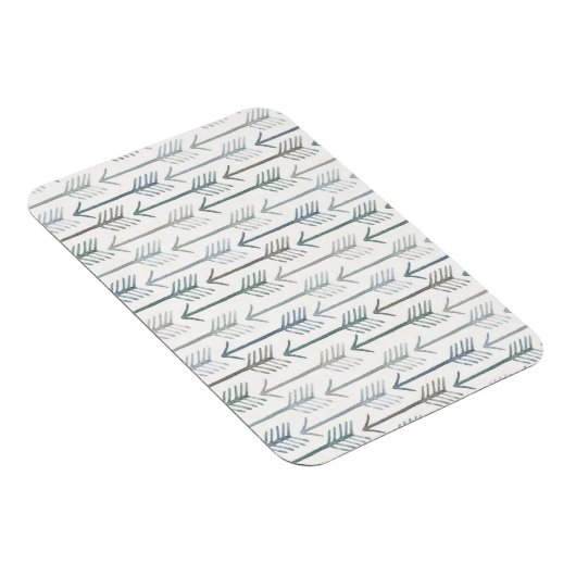 Waterverf Wanderlust Arrow Pattern Magneet (Rechterzijde)