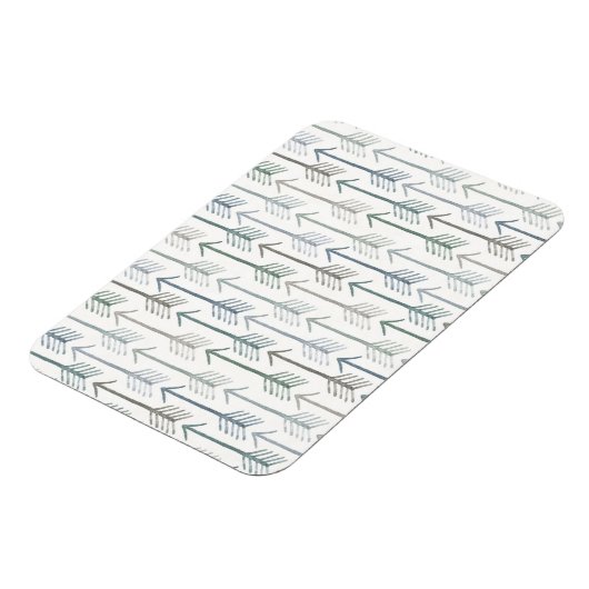 Waterverf Wanderlust Arrow Pattern Magneet (Linkerzijde)