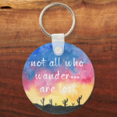 Waterverf Wanderlust Sleutelhanger (Voorkant)