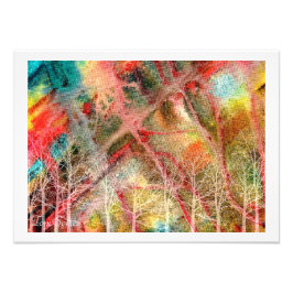 Waterverf wandkunstdecors afdrukken foto afdruk