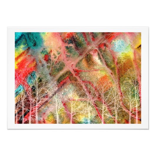 Waterverf wandkunstdecors afdrukken foto afdruk (Voorkant)