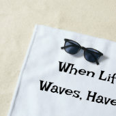 Waterverf Wanneer het leven zwaait, heb ijsblauw Strandlaken (In situ)