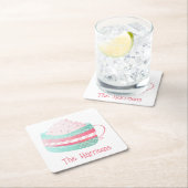 Waterverf warme chocolade Onderzetters voor kerstp (Insitu)