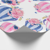 Waterverf warmloperballon cadeaupapier (Hoek)