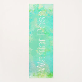 Waterverf Warrior Pose Mountain Pose Abstract Yogamat