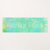 Waterverf Warrior Pose Mountain Pose Abstract Yogamat (Voorkant (horizontaal))