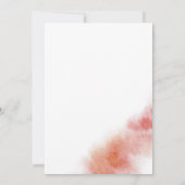 Waterverf was | Apple Red Wedding Kaart (Achterkant)