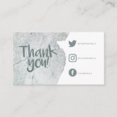 Waterverf was bedankt Sociale links Kaart invoegen (Voorkant)