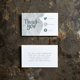 Waterverf was bedankt Sociale links Kaart invoegen