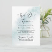 Waterverf was | Blauw dat wij opnieuw stemmen Kaart (Staand voorkant)