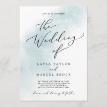 Waterverf was | Blauw de bruiloft van