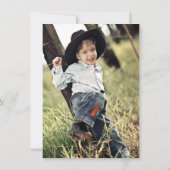 Waterverf Was blauw Paars Kind geboortedag Kaart (Achterkant)