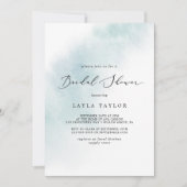 Waterverf was | Blauw Vrijgezellenfeest Kaart (Voorkant)