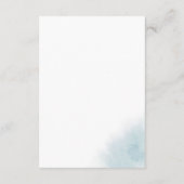 Waterverf was | Blauw weekendschema van evenemente Informatiekaartje (Achterkant)