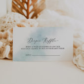 Waterverf was | Blauwe Baby shower luierspoeling Informatiekaartje