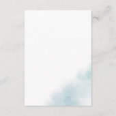 Waterverf was | Blauwe wishingputten Kaart (Achterkant)