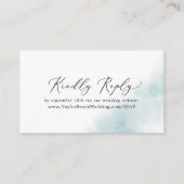 Waterverf was | Blauwweddenschap Website RSVP Informatiekaartje (Voorkant)