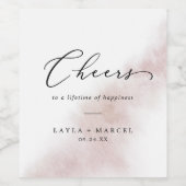 Waterverf Was bleekbaarzen Wijnlabels Wijn Etiket (Enkel label)