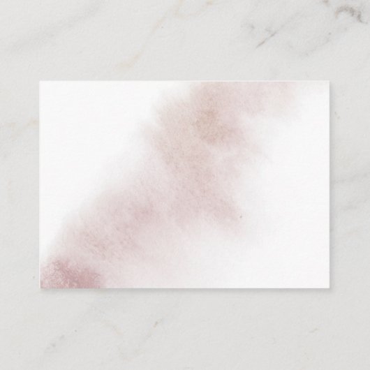 Waterverf was | Blush Baby shower Books for Baby Informatiekaartje (Achterkant)