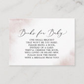 Waterverf was | Blush Baby shower Books for Baby Informatiekaartje (Voorkant)