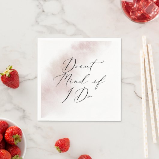 Waterverf was | Blush Donut Mind als ik dat doe Servet (Insitu)