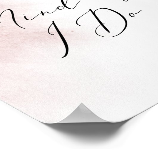 Waterverf was | Blush Donut Mind als ik teken Poster (Hoek)