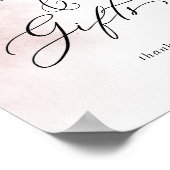 Waterverf was | Blush Kaarten en cadeaubord Poster (Hoek)