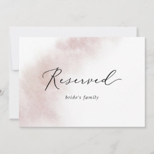 Waterverf was   Blush Reserved Sign