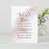 Waterverf was | Blush we doen hernieuwing herroepe Kaart (Staand voorkant)