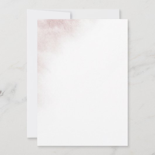 Waterverf was | Blush we doen hernieuwing herroepe Kaart (Achterkant)