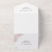 Waterverf was | Blush Weddenschap All In One Uitnodiging (Buitenkant)