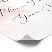 Waterverf was | Blush Zoek je zitplaatje Poster (Hoek)