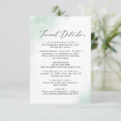 Waterverf was | Details groene weduwen Informatiekaartje (Staand voorkant)