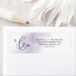 Waterverf was | Etiket Paars retouradres