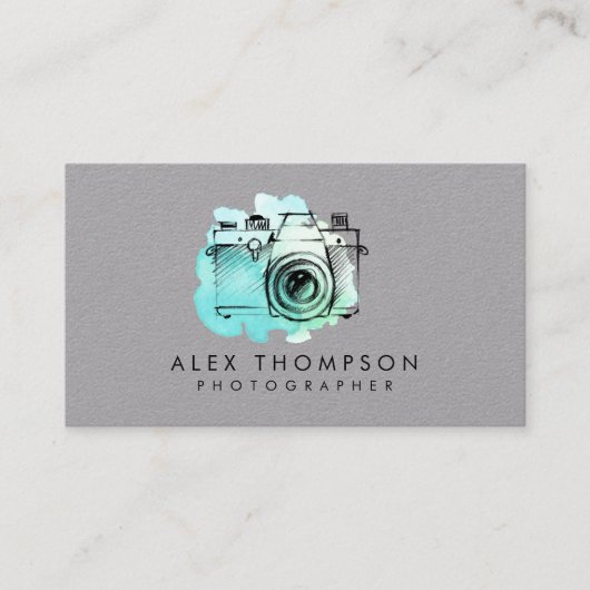 Waterverf was  filmfotograaf visitekaartje (Voorkant)